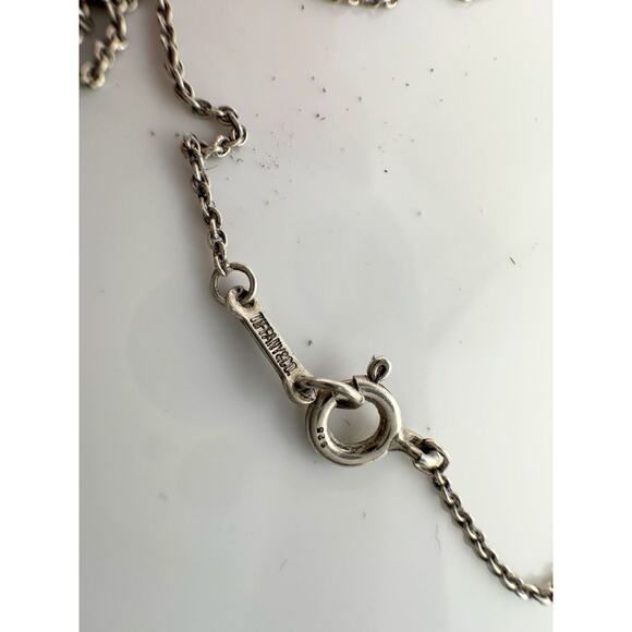 Tiffany & Co Elsa Peretti Whole Heart Necklace in Sterling Silver - Picture 8 of 9